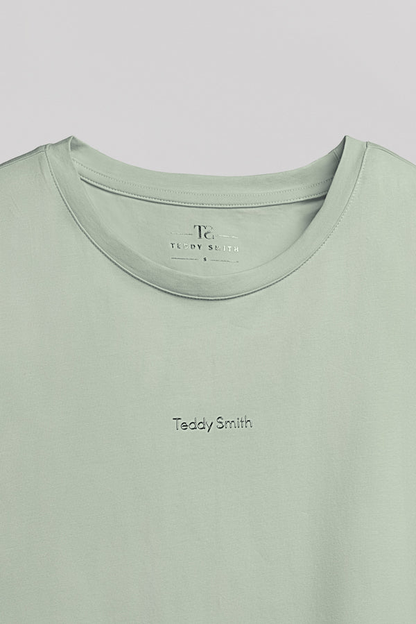 Teddy Smith T-shirt T-RIBELLE MC ICEBERG GREEN
