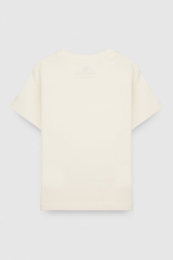 Teddy Smith T-shirt T-RIBOU MC JR MIDDLE WHITE