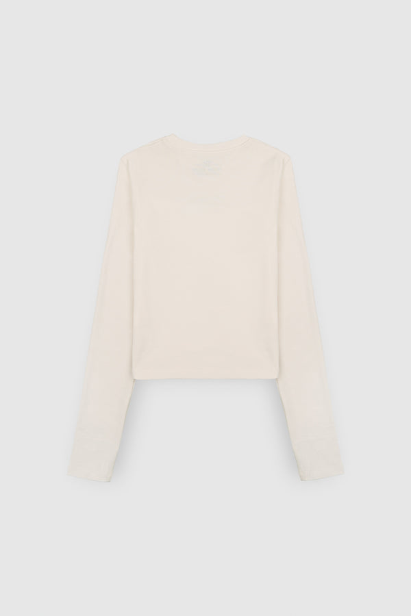 Teddy Smith T-shirt T-RIBOU ML JR MIDDLE WHITE