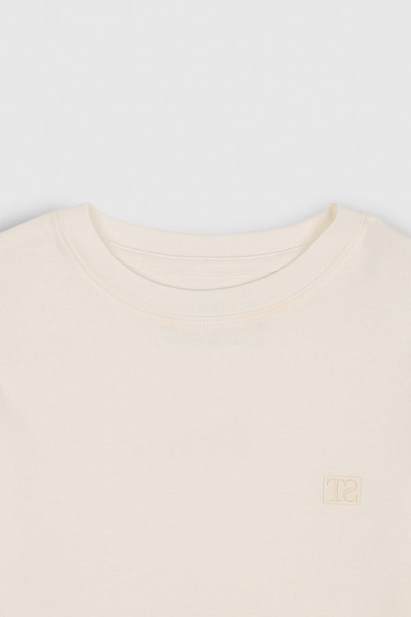 Teddy Smith T-shirt T-RIBOU ML JR MIDDLE WHITE