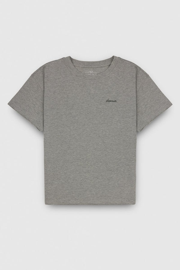 Teddy Smith T-shirt T-SOSO MC GRIS CHINE