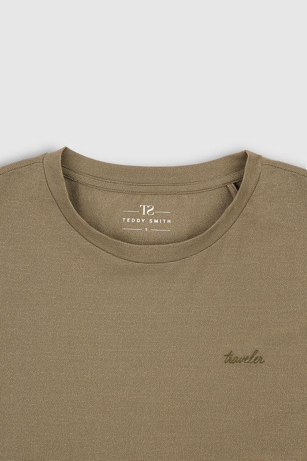 Teddy Smith T-shirt T-SOSO MC TURBULENCE KAKI