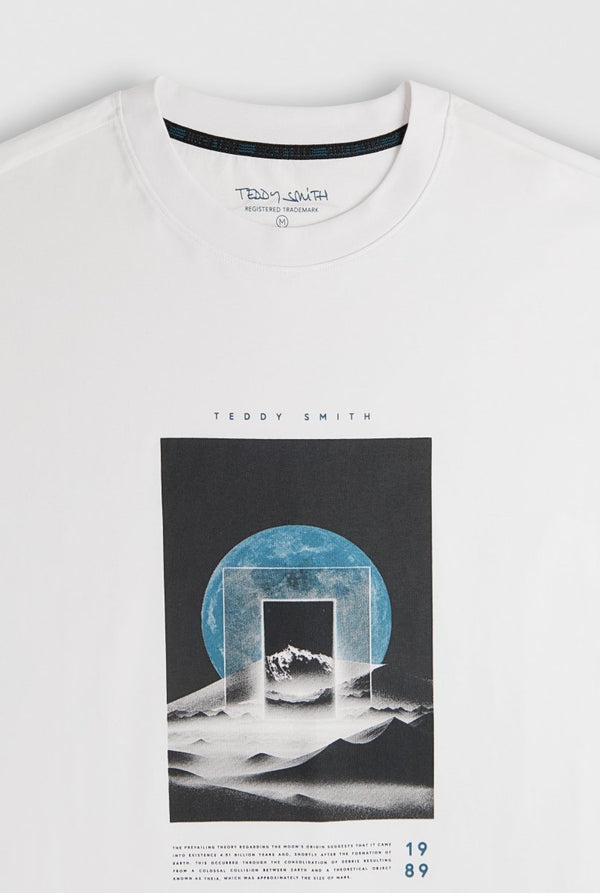Teddy Smith T-shirt T-SOULAR MC BLANC