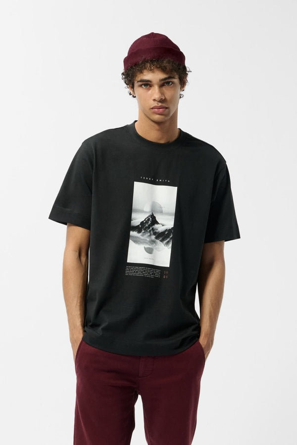 teddy smith T-shirt T-SOULY MC CHARBON