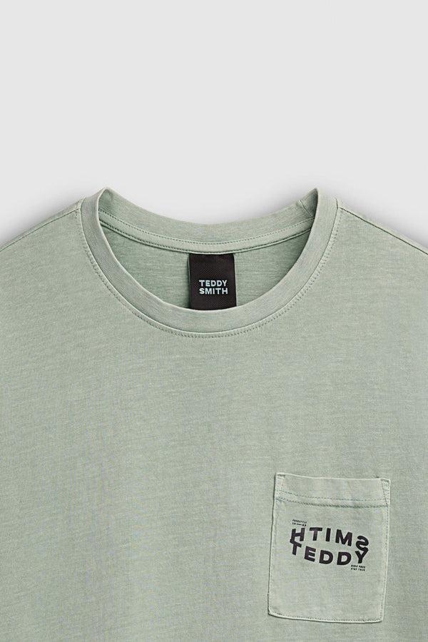 Teddy Smith T-shirt T-SQUAD MC ICEBERG GREEN