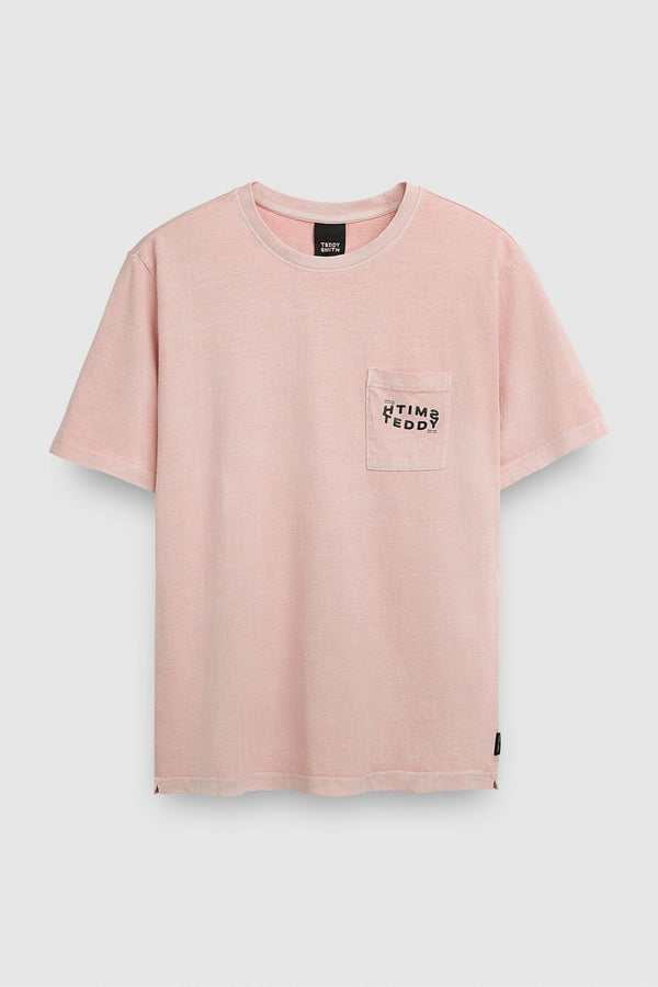 teddy smith T-shirt T-SQUAD MC ROSE PALE