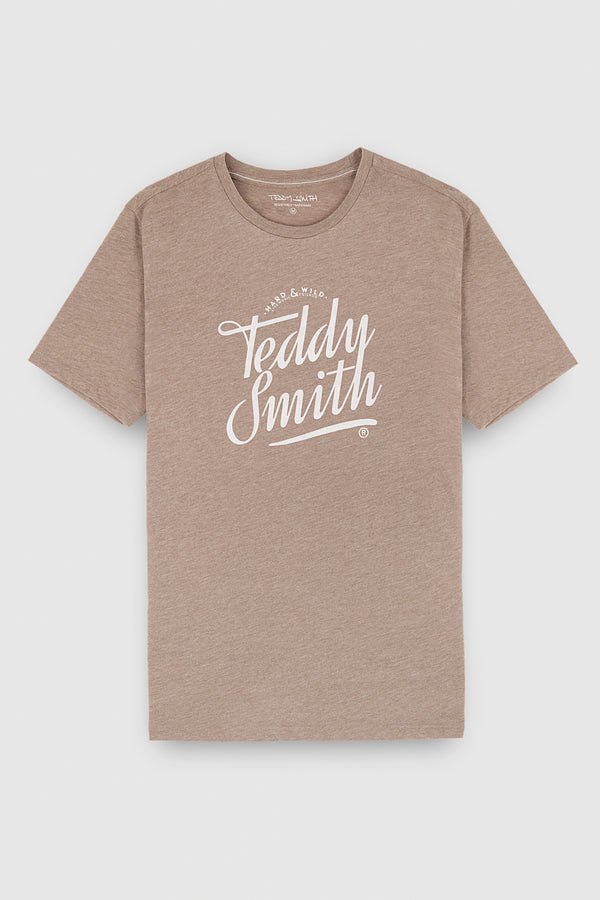 Teddy Smith T-shirt T-TINSLEY MC MOKA BEIGE CHINE
