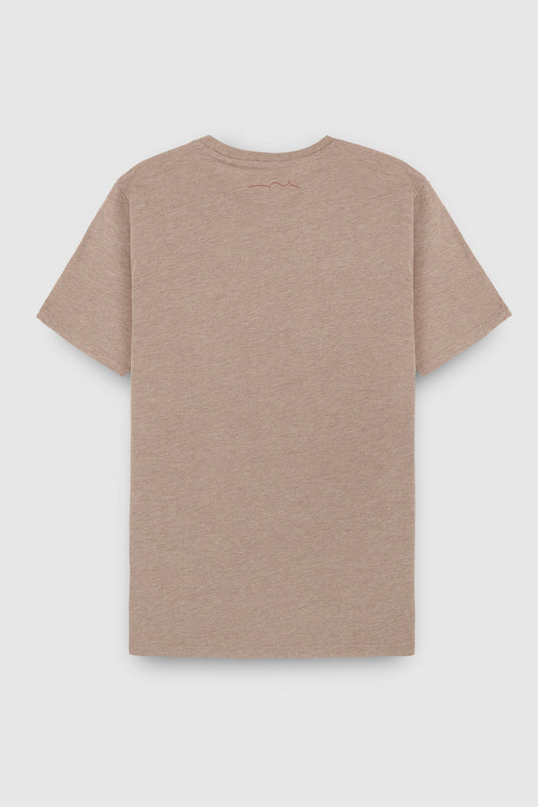 Teddy Smith T-shirt T-TINSLEY MC MOKA BEIGE CHINE