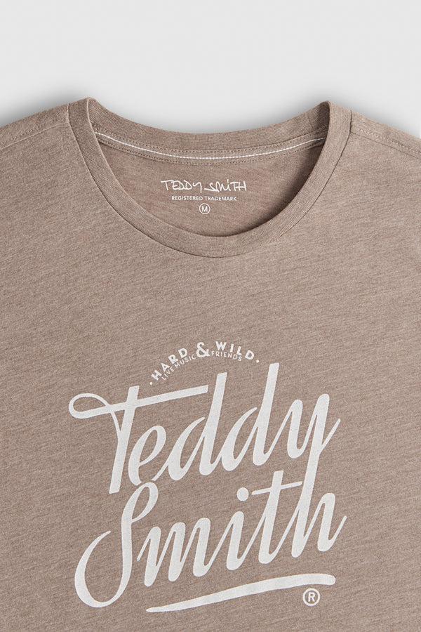 Teddy Smith T-shirt T-TINSLEY MC MOKA BEIGE CHINE