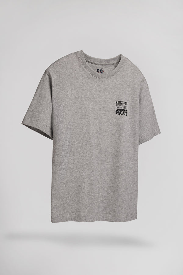 Teddy Smith T-shirt T-WORLD MC JR GRIS CHINE