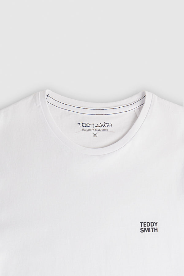 Teddy Smith T-shirt THE TEE 1 MC BLANC