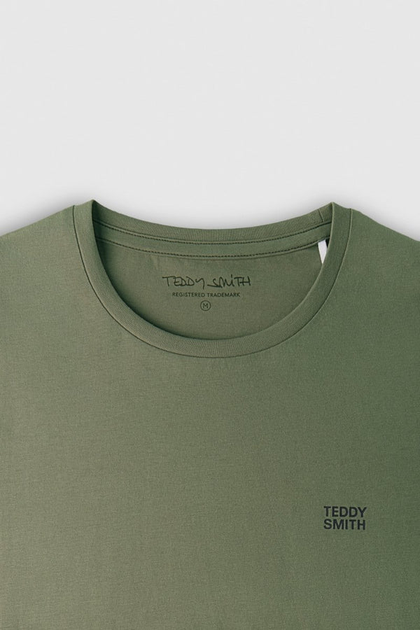 Teddy Smith T-shirt THE TEE 1 MC MILITARY KAKI