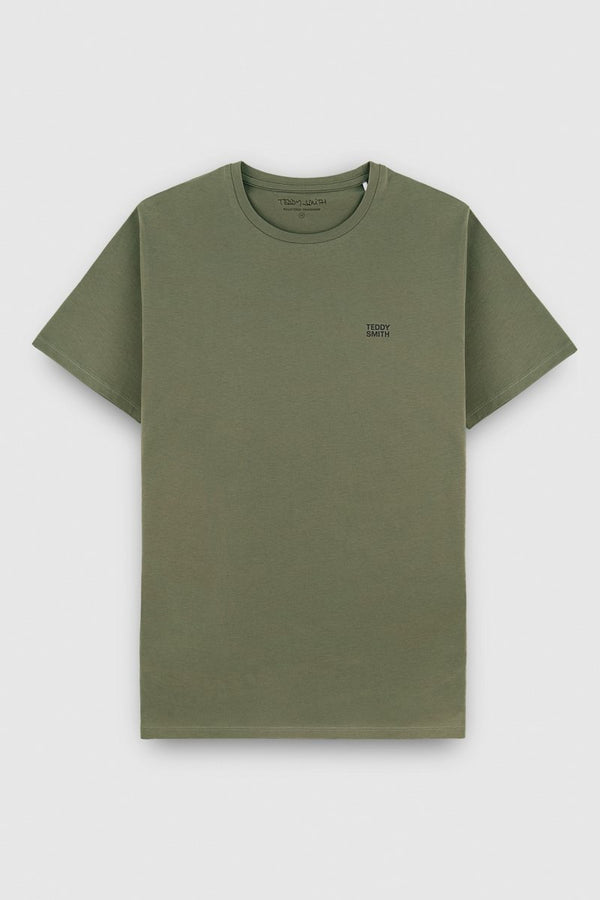 teddy smith T-shirt THE TEE 1 MC MILITARY KAKI