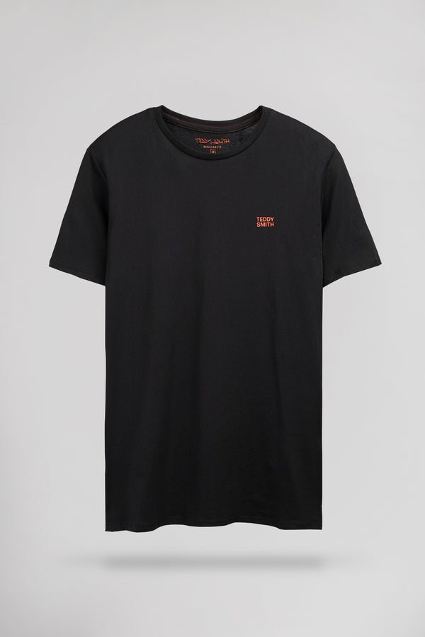 teddy smith T-shirt THE TEE 1 MC NOIR