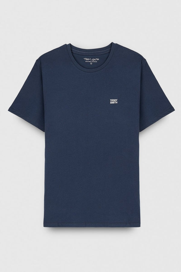 teddy smith T-shirt THE TEE 1 MC TOTAL NAVY