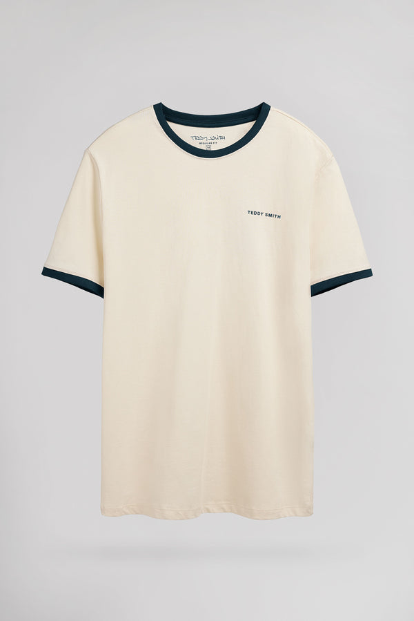 teddy smith T-shirt THE-TEE 2 R MC BEIGE CLAIR