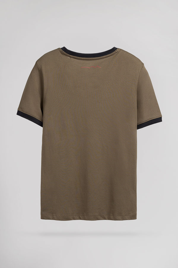 Teddy Smith T-shirt THE-TEE 2 R MC TURBULENCE KAKI