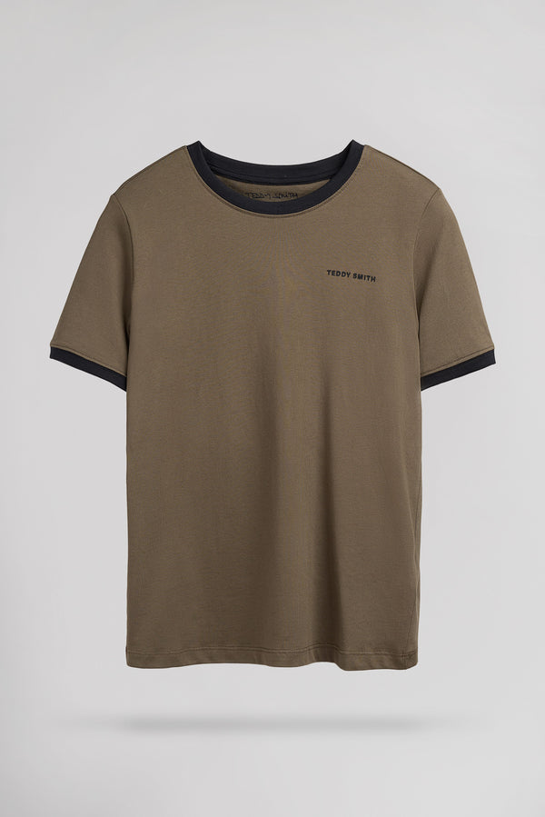 teddy smith T-shirt THE-TEE 2 R MC TURBULENCE KAKI