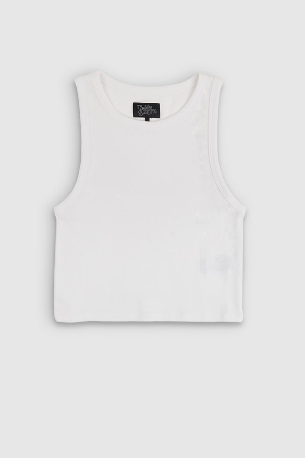 Teddy Smith Top Sans Manches DEB US RIB BLANC