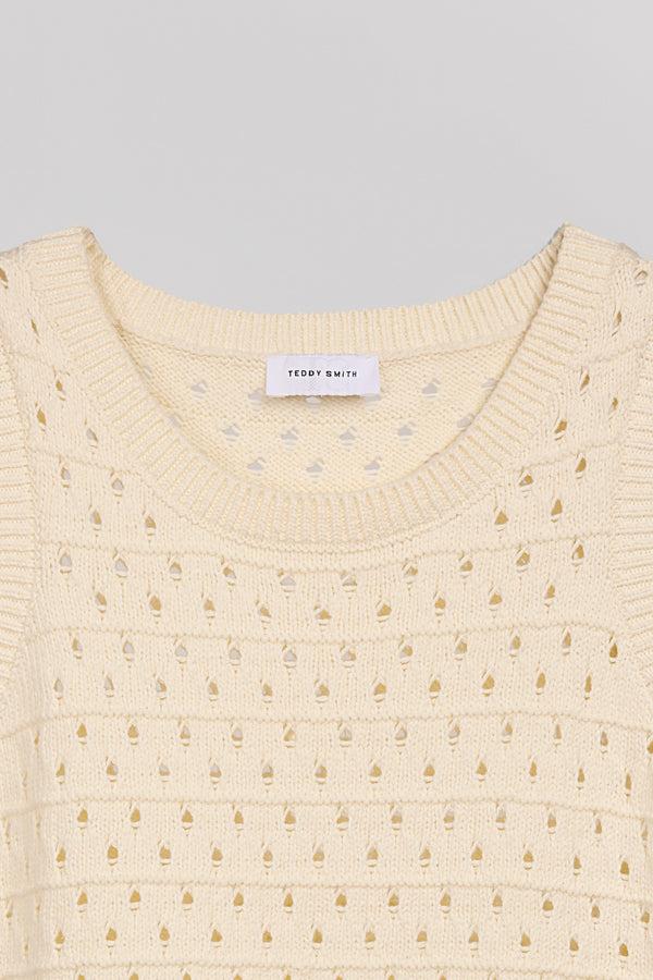 Teddy Smith Top T-BRANDA MIDDLE WHITE