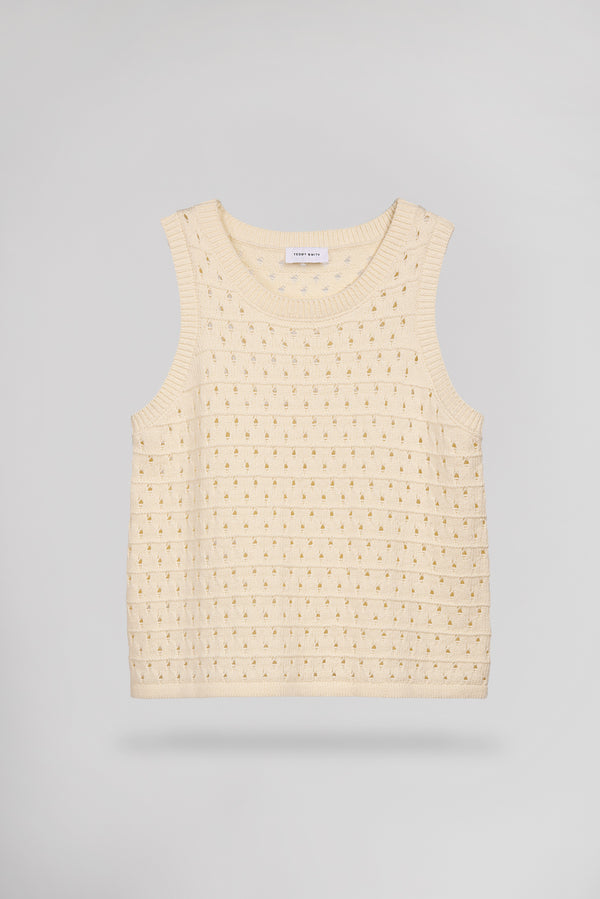 teddy smith Top T-BRANDA MIDDLE WHITE