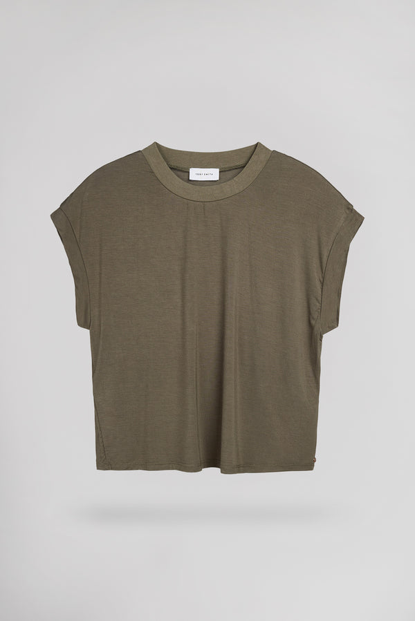 teddy smith Top T-IRO TURBULENCE KAKI