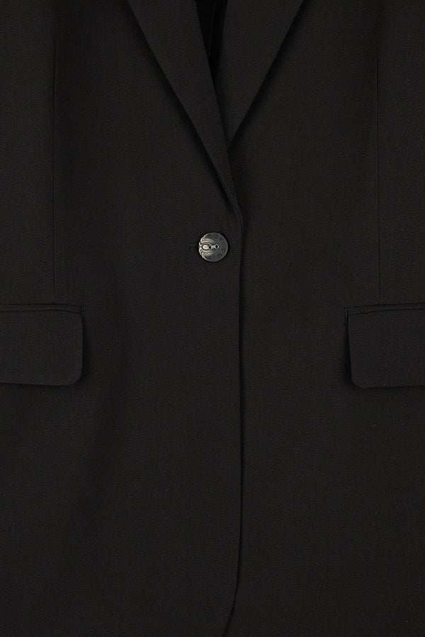 Teddy Smith Veste 1 Bouton Doublée V-TINA NOIR