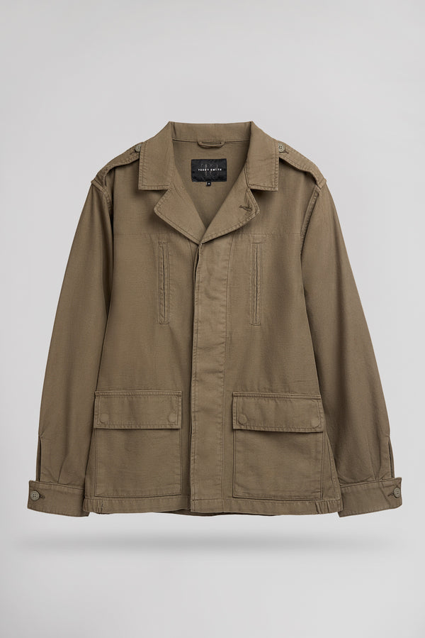 Teddy Smith Veste V-BRITNEY MILIT TURBULENCE KAKI