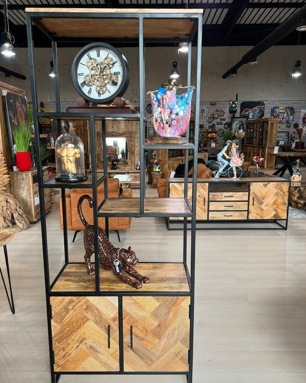 The Home Deco Factory Armoire En Manguier Massif Chevron NOVBI