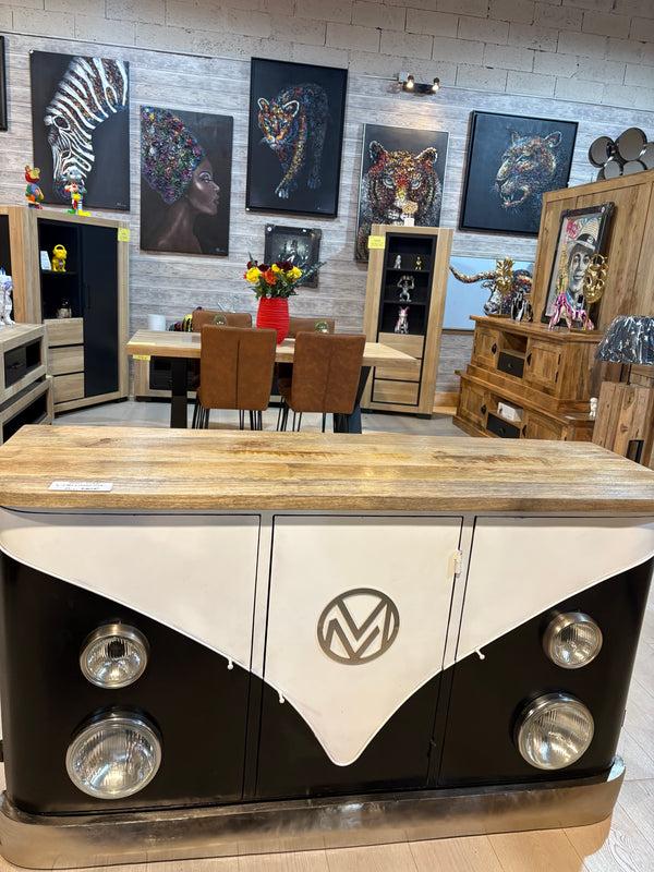 The Home Deco Factory Bahut Manguier Et Métal Combi