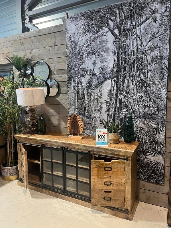 The Home Deco Factory Bahut Manguier Et Métal DZ 06 20P