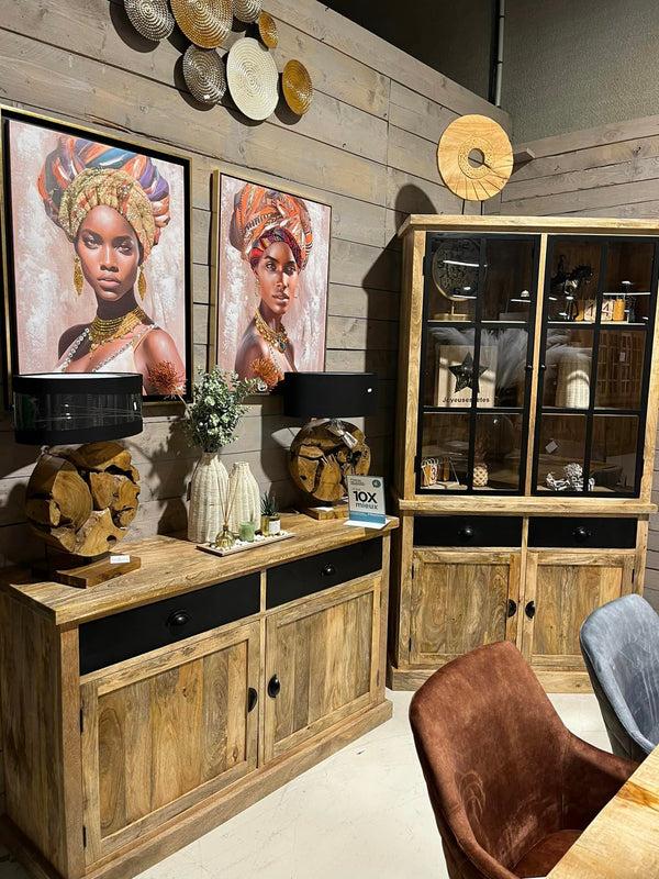 The Home Deco Factory Bahut Manguier Massif 160 WOODBAH 15