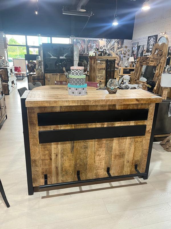 The Home Deco Factory Bar En Manguier Massif MAG 34