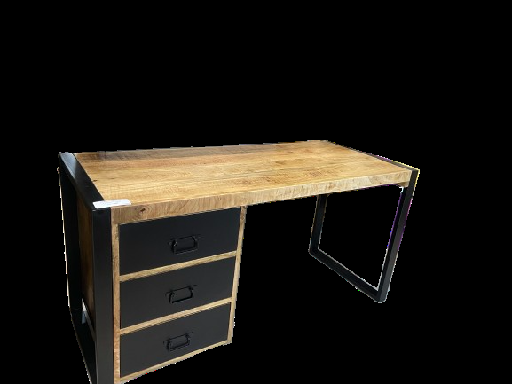 The Home Deco Factory Bureau En Manguier Massif Et Métal Moon