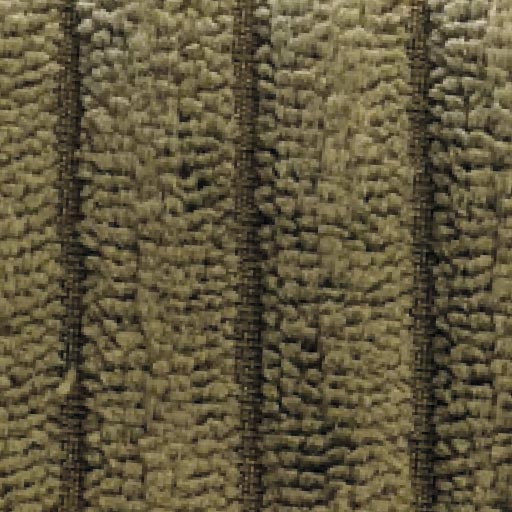 The Home Deco Factory Canapé 3 Places Tissu Côtelé Kaki MOON