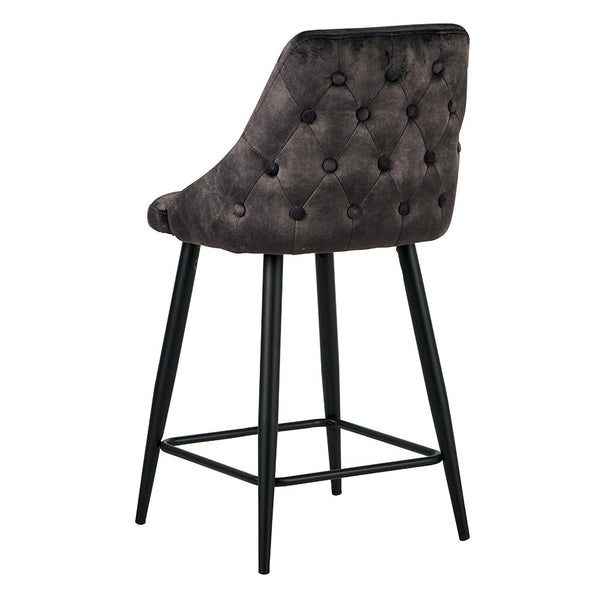 The Home Deco Factory Chaise îlot Anthracite CHAILOUANT-LOT DE 2