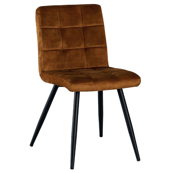 The Home Deco Factory Chaise Moutarde CHAFRAMOUN-LOT DE 2