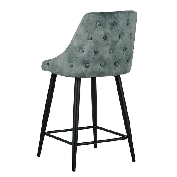 The Home Deco Factory Chaises îlot Bleu Pétrole CHAILOUPET-LOT DE 2