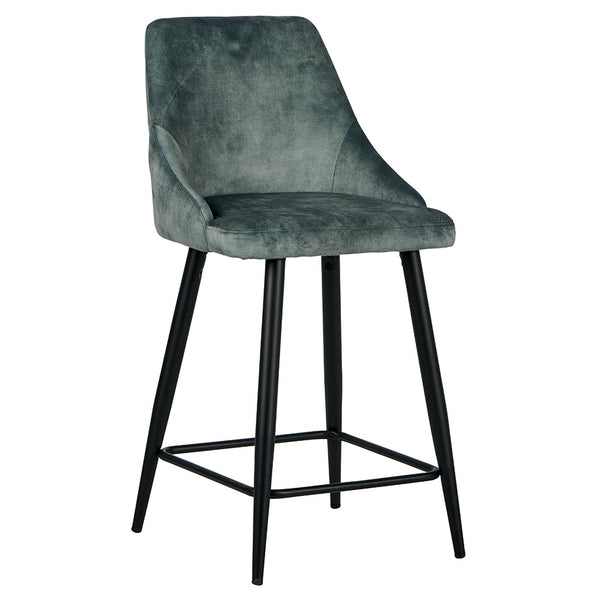 The Home Deco Factory Chaises îlot Bleu Pétrole CHAILOUPET-LOT DE 2