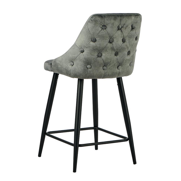 The Home Deco Factory Chaises îlot Gris CHAILOUGRI-LOT DE 2