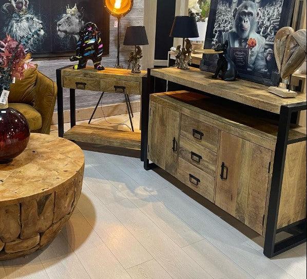 The Home Deco Factory Console En Manguier IRONCON 90