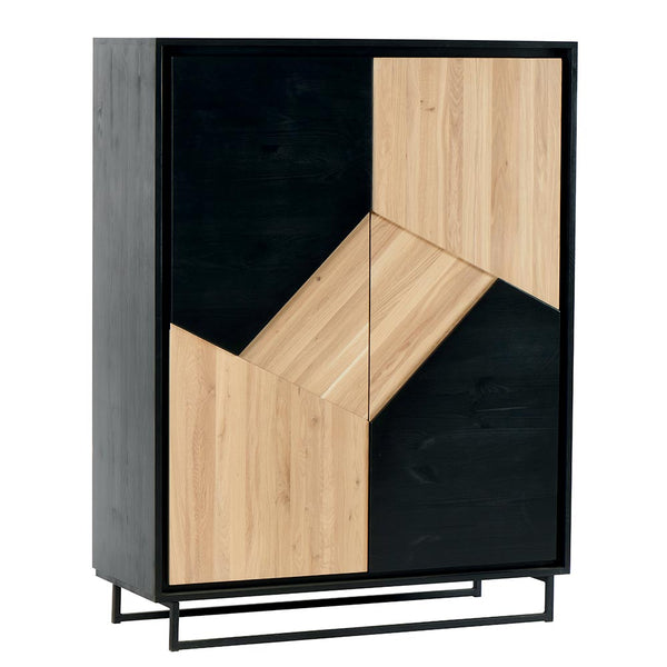 The Home Deco Factory Enfilade 2 Porte En Chêne Blanchi AMBENF2P