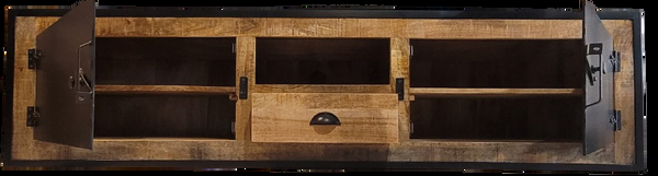 The Home Deco Factory Meuble TV Manguier Et Métal L200 AGM7