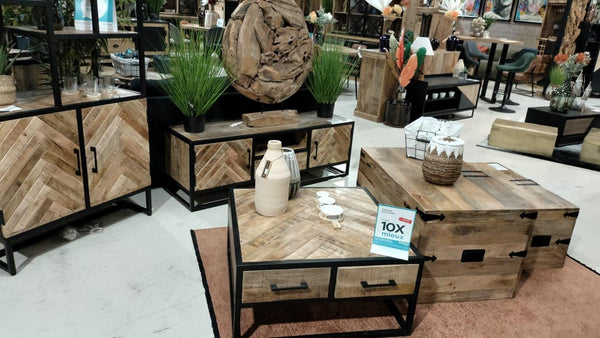 The Home Deco Factory Table Basse Carré En Manguier NOVTBC