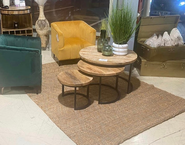 The Home Deco Factory Table Basse Gigognes En Manguier DZ 09