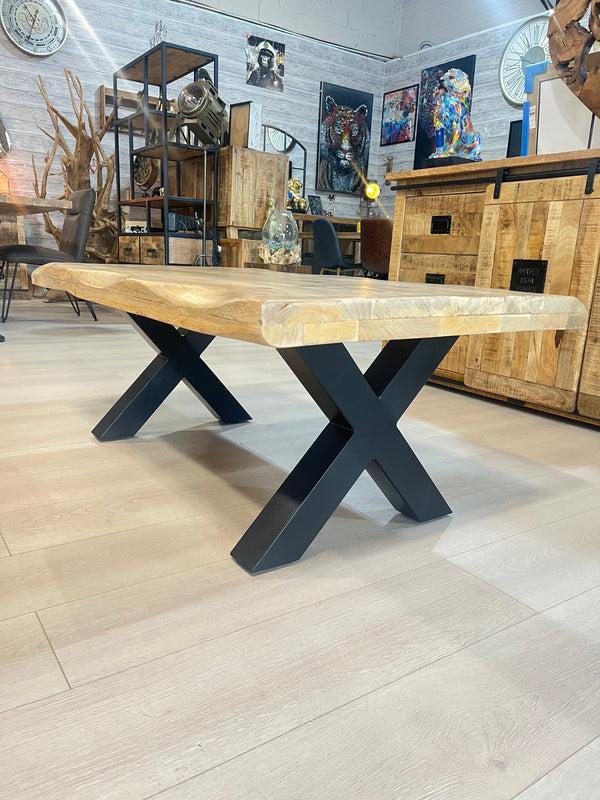 The Home Deco Factory Table Basse Ondulé En Manguier 5020