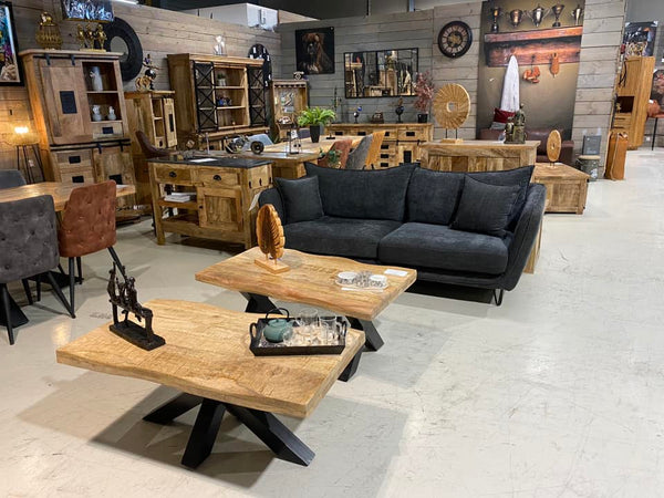 The Home Deco Factory Table Basse Ondulé En Manguier 5021