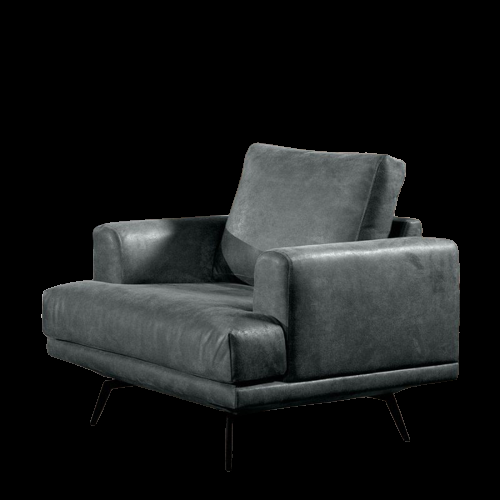 The Home Deco Factory Fauteuil Gris ATRI
