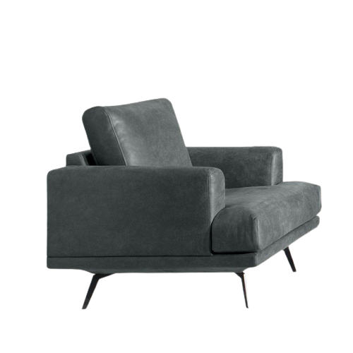 The Home Deco Factory Fauteuil Gris ATRI
