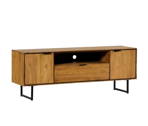 the home deco factory Meuble tv en Teck BAHTV 157